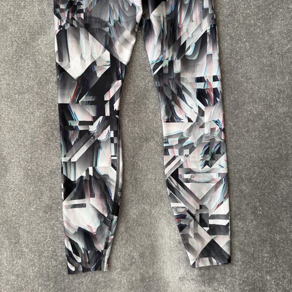 Nike Dri-Fit Legend Pant Womens Small Gray Geometric Athletic Leggings Running - Picture 13 of 13